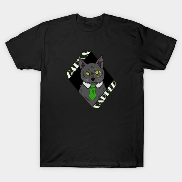 Dark and Dapper cat T-Shirt by Shirtenly